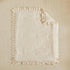 3 Set Pieces Tufted Crib Bedding with Ruffle Fringe, Beige Ruffled Comforter with Fitted Sheet and Bed Skirt , Soft