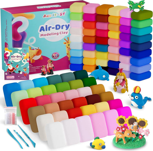 Air Dry Clay 90 Colors, Modeling Clay for Kids, DIY Model Magic,
