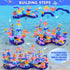156Pcs 3 4 5 6 7 8Year Doloowee Flower Garden Building Toys for Girls Old, Upgrade DIY Marine Coral Stacking Toys, STEM