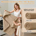 HUITAO 2 Pack 6-Layer 100% 32x32 Inch Hooded Baby Bath Towels for Newborn, - Muslin Cotton, Soft Absorbent Baby Towels