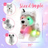 Athoinsu Light Up Husky Dog Stuffed Animal, Soft Glowing Plush Puppy Toy with Magic LED Night Lights, 8''