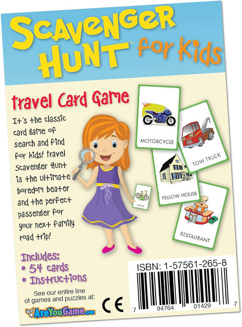 6 Briarpatch Travel Scavenger Hunt Card Game for Kids, Activities for Family Vacations, Road Trips and Car Rides, Ages