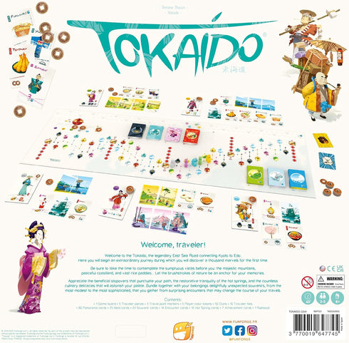 Tokaido: 10th Anniversary Edition Base Game - Exploration & Travel Adventure Board Game Set in Japan, Ages 8+, 2-5