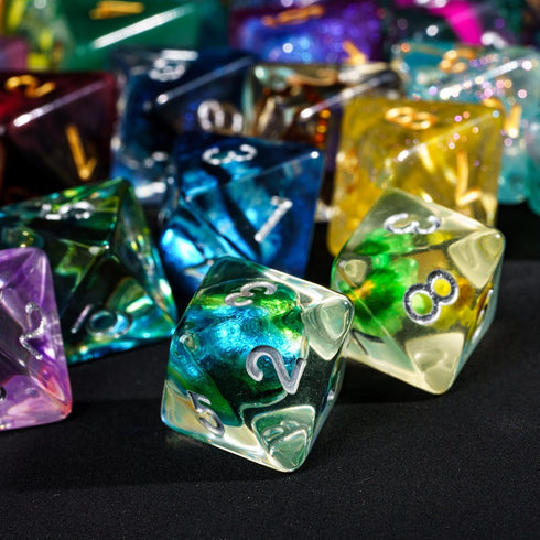 10 Pack D8 Set 8 of Polyhedral Dice - Random Color Sided Dice for D&D, DND, RPG, Table Games