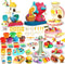 Kaelinda 77 Pcs 4 in 1 Playdough Sets for Kids Age 2-4-8, Dough