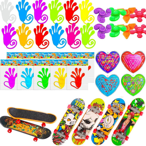 110 Pcs Pop Fidget Party Favors for Kids, Pinata Stuffers, Treasure Box Toys, Classroom Prizes, Goodie Bag Stuffers for