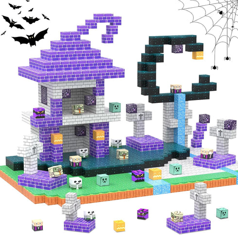 100 3 4 5 6 7 8 Magnetic Blocks Pcs Building Toys Gifts Construction Toys for Year Old Boys & Girls, STEM Montessori