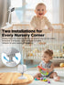 NUOTUN 2.8 1080P 2-Way Baby Monitor with Camera and Audio, Baby Monitor No Wifi with Clip for Crib & Stand, Portable HD