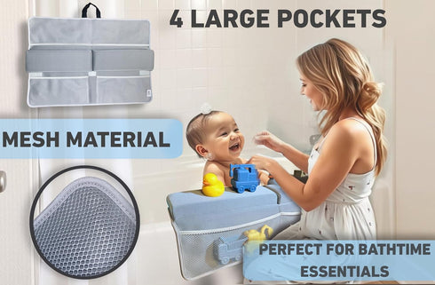 Elbow Set Elbows NEW Luxury Bath Kneeling Pad and Rest - THICK SOFT Bath Kneeler Pad and Bath Toys Organizer