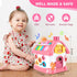DELUTIQUE 1 1 8 1 6-12 18 Toddler Girl Toys for Year Old, Montessori Toys for Year Old Girl Birthday Gift, In Pink Baby