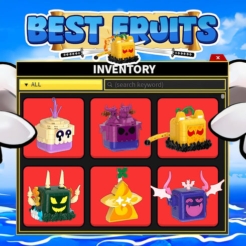 DreamCreators Sets 8-12, Fruits Building Blocks, Fruits Game Toy Building Compatible with Lego for Boys Age Ideal