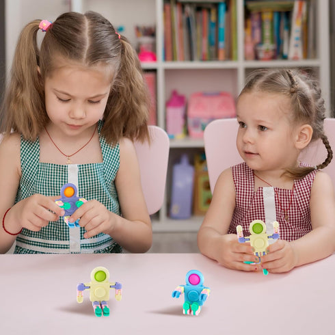 3 1 (Set 12), 4 5 6 7 8 ArtCreativity in Robot Fidget Spinner Pop It Toys of Bulk Transformer Fidget Toys for Sensory