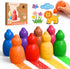 YPLUS Jumbo Crayons for Toddlers 1-3, 8 Colors Non-Toxic Washable Art Crayons