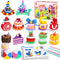 Helsort Air Dry Clay Kit, 12 Cake Modeling Clay for Kids, Molding Clay