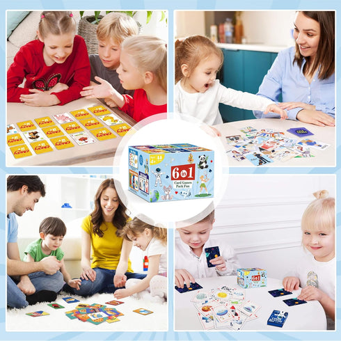 Games,6 8s,Memory Card Decks,Go Fish,Old Maid,Crazy Match,Slap Jack,Space Playing Cards,Fun Game Cards for Kids