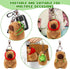 Ditucu 2 Pcs Capybara Plush Keychain Toys, Kawaii Stuffed Animals Dolls Pendant for Backpack Decoration Gift for Kids