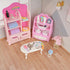WEHOO 74Pcs Set Backpack Dollhouse Acessories Furniture Mini Cabinet with Drawers Case Handbag Towel Cosmetic Bathroom