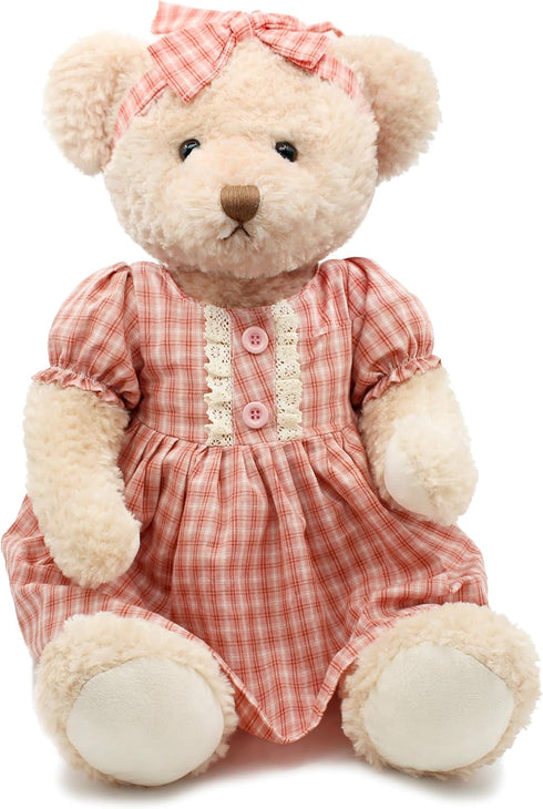 Oitscute Big Baby Teddy Bear, Cute Soft Plush Toy 25" (Red&Pink)