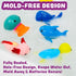 6 Pack Tub Works Under the Sea Light Up Bath Toys, | Water-Activated Light Up Toys Flash & Change Color | Easy-Grip