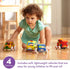 Melissa & Doug K's Kids Pull-Back Vehicle Set - Soft Baby Toy Set with 4 Cars and Trucks