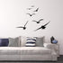 Flying Birds Wall Decals, Vinyl Stickers for Dorm, Nursery, Office, Kids Room, Modern Home Decor, Black
