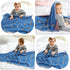 100% 30x40 inches Opewod Baby Blanket Knitted Cotton Soft Blankets for Newborn Boy Girls Cute Dog Dachshund Jean Blue