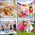 TOAPER 200PCS Pre-Filled Easter Eggs with Toys, Easter Basket Fillers, Easter Egg Hunt Prizes Toys for Kids Toddler