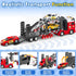 3 4 5 6 7 21" 4 Bstoyder Toddler Boy Toys for Years Kids, Double Layer Race Truck Toy with Racing Cars, Friction