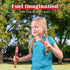 JOYIN 45 Packs Big Bubble Wand Set with Concentrated Bubble Solution Refills, 14.6" Giant Bubble Wands for Summer Fun