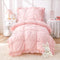 Wowelife Princess Toddler Bedding Set for Girls, Boho Toddler Bed Set, 4