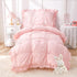 Wowelife Princess Toddler Bedding Set for Girls, Boho Toddler Bed Set, 4