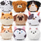 9 Pcs Mini Stuffed Keychains, 3.15 Inch Small Plush Bulk Ornaments for Kids Birthday Party Favors
