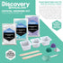 Discovery #MINDBLOWN 12-Piece Lab Crystal Growing Kit, Grow Colored Crystals, Fun STEM Educational Set