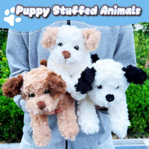 NuomiYue 12" Brown Dog Stuffed Animals Plush Toys for Kids and Babies, Cute Puppy Plushies, Puppy Stuffed Animals Plush