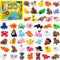 JOICEE 50 Pcs Mini 3D Printed Animal Figurines Set, Articulated Flexible Fidget