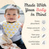 The Wee Bean Organic Cotton Bandana Bibs Set of 2, Baby Drool Bibs for Boys and Girls, Unisex Teething
