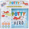 C.R. Gibson BTBB-24938 Hero Board Book, Wall Reward Chart, and Sticker Potty