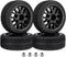 Hobbypark 4-Pack Rubber Tires & Wheels, OD 2.56'' for 1/10th Scale RC Touring Car