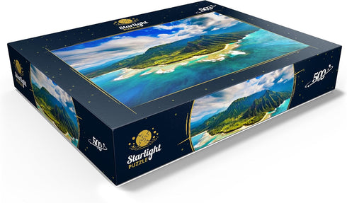 MyPuzzle Premium 500 Piece Jigsaw Puzzle - Aerial View on Na Pali Coast Kauai Hawaii for Adults