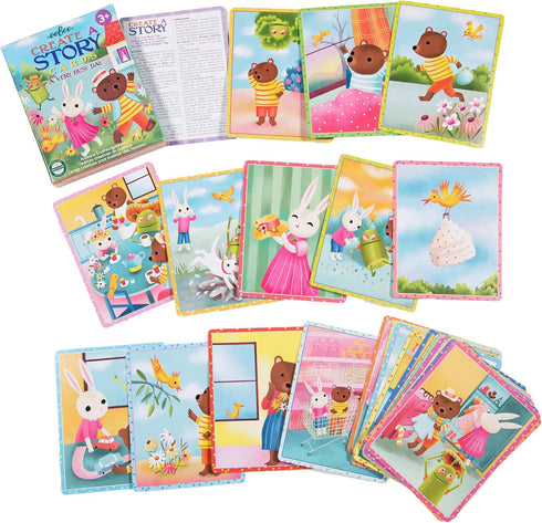 eeBoo A Very Busy Day Create a Story Pre-Literacy Cards for Ages 3+