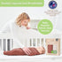 100% 47 47 Inch Cozy Organic Cotton Muslin Baby Blanket - x Breathable Swaddle Blankets, Hypoallergenic Double-Layer