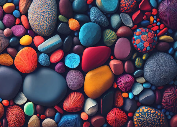 Jigsaw Puzzles for Adults, 1000 Pieces, Home Decor Birthday Gift Toy for Men Women, Colorful Stones