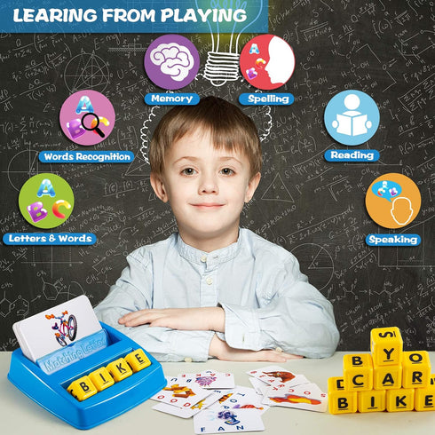 Learning Games for Kids Ages 3-8 - Matching Letter Game Educational Toys for Boys Girls Alphabet Puzzle Gifts