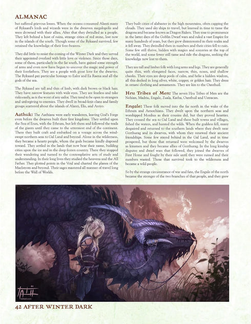 Troll Lord Games: After Winter Dark: Codex of Aihrde - Hardcover RPG Book