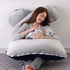 55 inches Amagoing Pregnancy Pillows for Sleeping, U Shaped Maternity Full Body Pillow for Pregnant Women with Hip