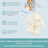 100% Spasilk Cotton Hooded Terry Bathrobe with Booties Baby One Size Gifts Shower