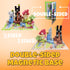 Tinkzee 200 Set 15 Sets 3+ PCS Magnetic Building Blocks with LED Light-Up Blocks, Replaceable Batteries, Foldable