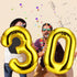 Gejoy 40 Inch Number 30 Balloons - Jumbo Foil Giant Balloons for 30th Birthday Party Decorations (Gold)