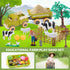 2.2lb Playset, 3 4 5 6 Eaciilee Play Sand Farm Toys, Farm Sensory Bins with Play Sand, Animal, Take Apart Truck Trailer