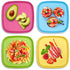 Bamboo Kids Plates, 4 Pack Set, Stackable Bamboo Dinnerware for Kids, Bamboo Fiber Kids Plates Set, Dinner Dish Set for Kids and Toddlers, Dishwasher Safe and Stackable by GET FRESH